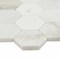 Ackland Castella de Blanc Hexagon 12 in. x 12 in. Honed Marble Mosaic Floor and Wall Tile, 10PK AKM-S-CADE2X2HXH-CA - alternate 5